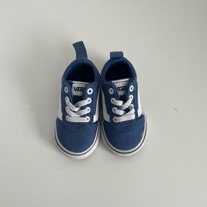 Vans Kids Navy and White Sneakers